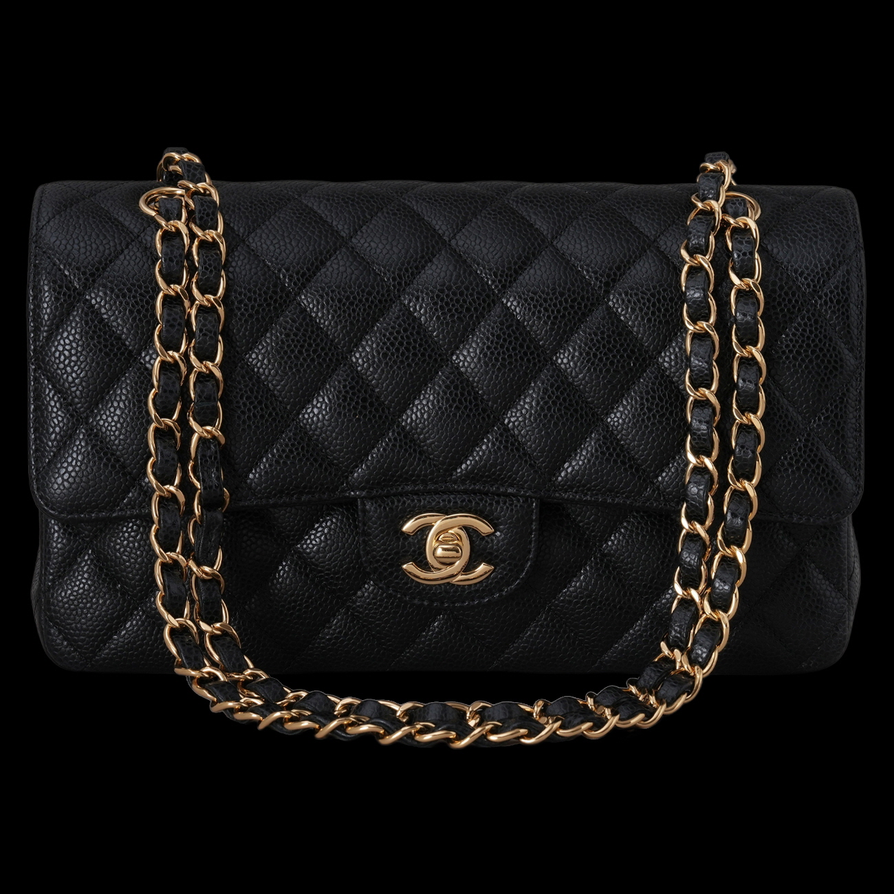 CHANEL(USED)샤넬 캐비어 클래식 미듐 플랩백