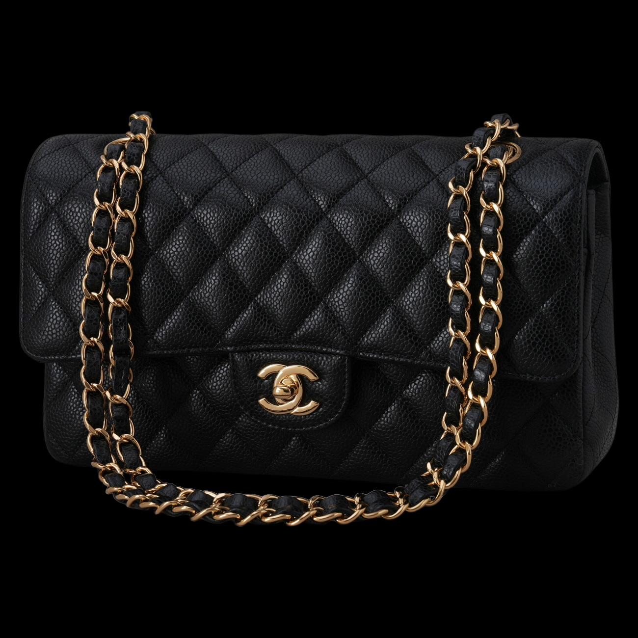 CHANEL(USED)샤넬 캐비어 클래식 미듐 플랩백
