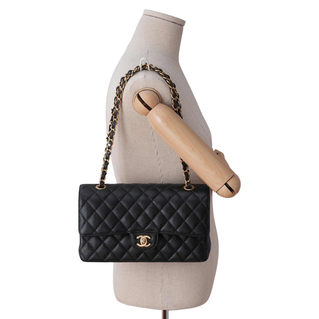 CHANEL(USED)샤넬 캐비어 클래식 미듐 플랩백