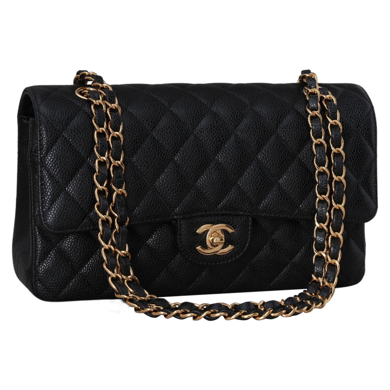 CHANEL(USED)샤넬 캐비어 클래식 미듐 플랩백