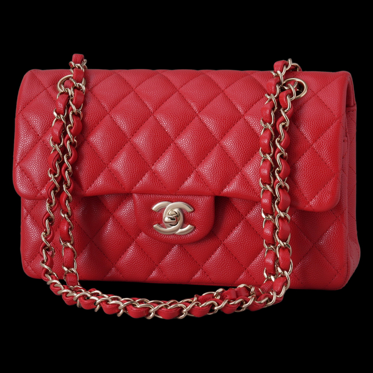 CHANEL(USED)샤넬 캐비어 클래식 스몰 플랩백