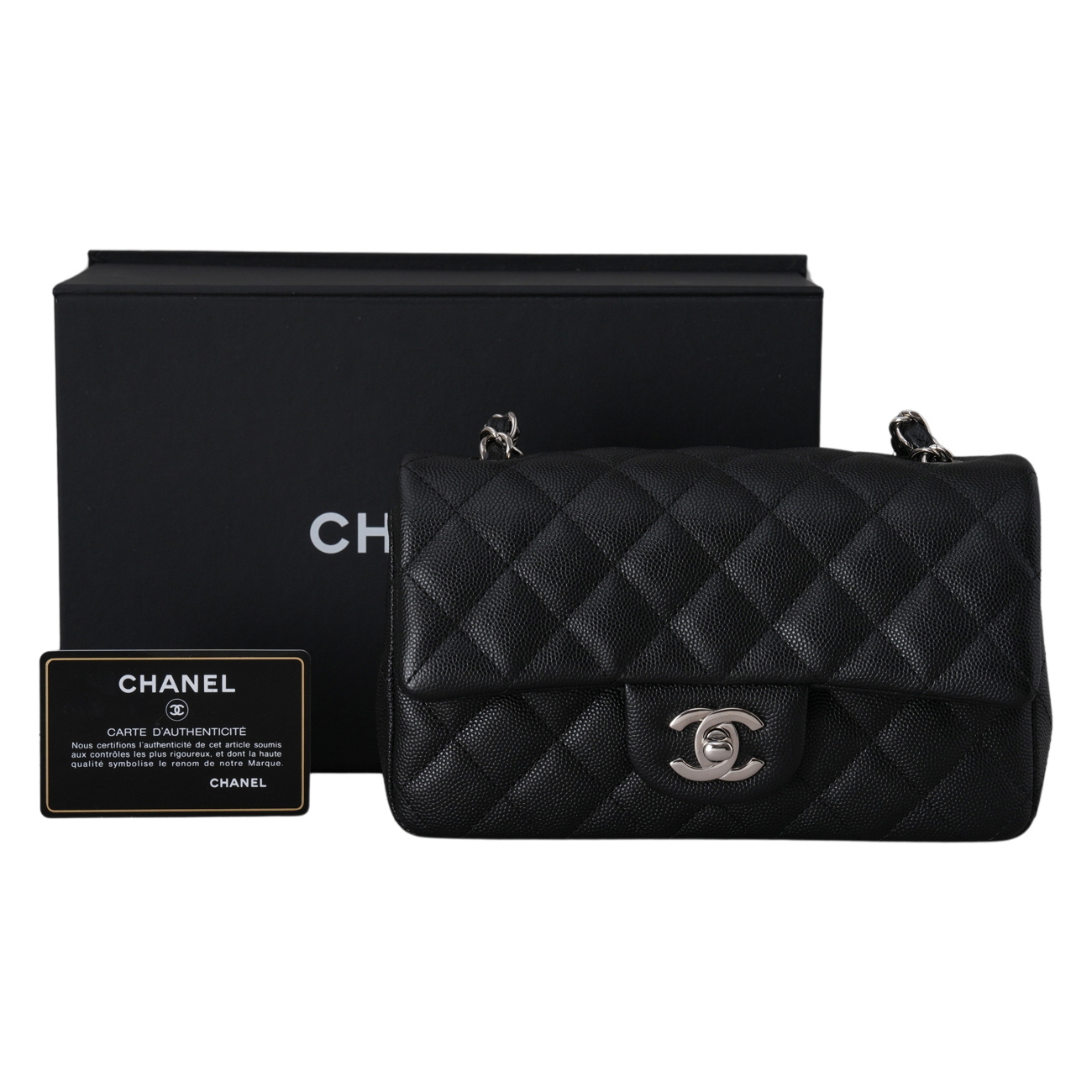 CHANEL(USED)샤넬 캐비어 클래식 뉴미니 크로스백