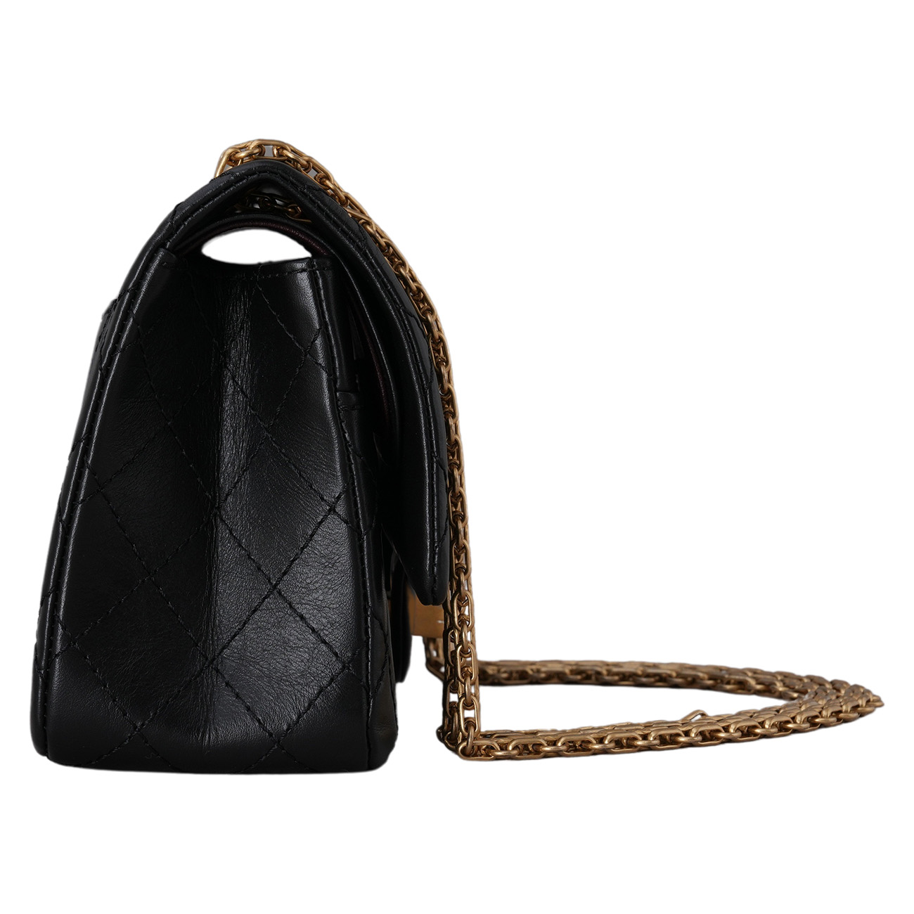 CHANEL(USED)샤넬 2.55 빈티지 클래식 미듐24 금장