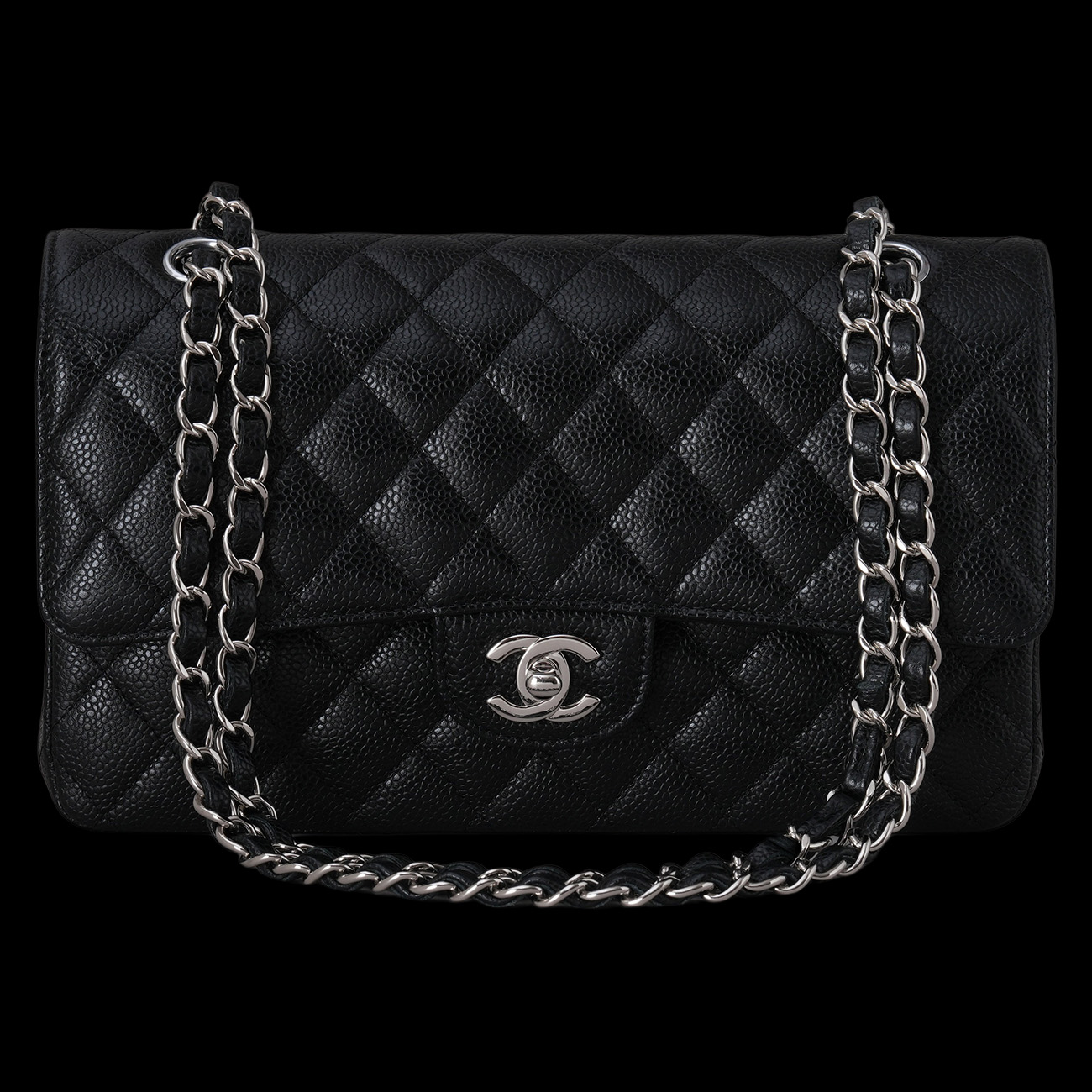 CHANEL(USED)샤넬 캐비어 클래식 미듐 플랩백
