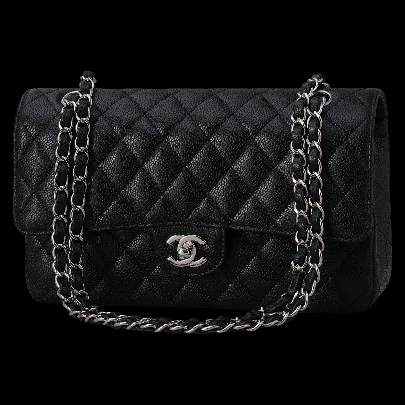 CHANEL(USED)샤넬 캐비어 클래식 미듐 플랩백
