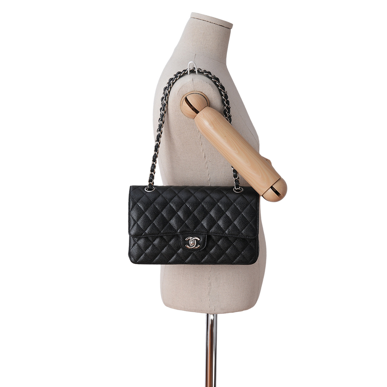 CHANEL(USED)샤넬 캐비어 클래식 미듐 플랩백