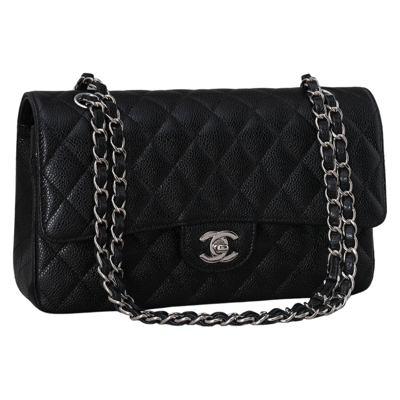 CHANEL(USED)샤넬 캐비어 클래식 미듐 플랩백