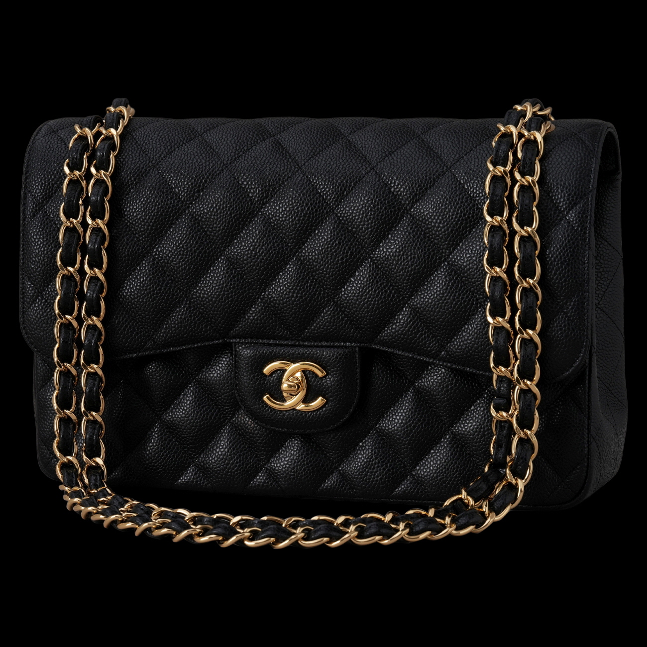CHANEL(USED)샤넬 캐비어 클래식 라지 플랩백