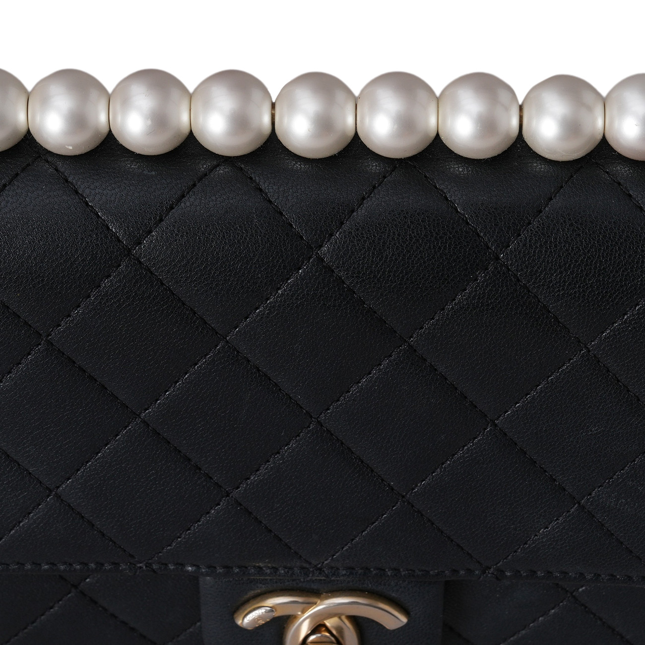CHANEL(USED)샤넬 시즌 진주 체인 플랩