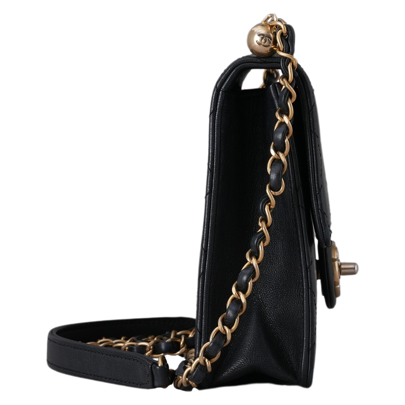 CHANEL(USED)샤넬 시즌 진주 체인 플랩