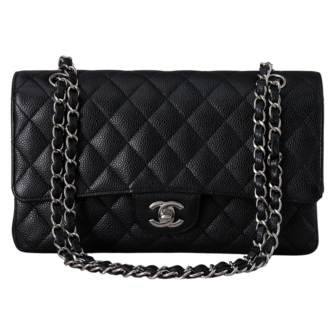 CHANEL(USED)샤넬 캐비어 클래식 미듐 플랩백