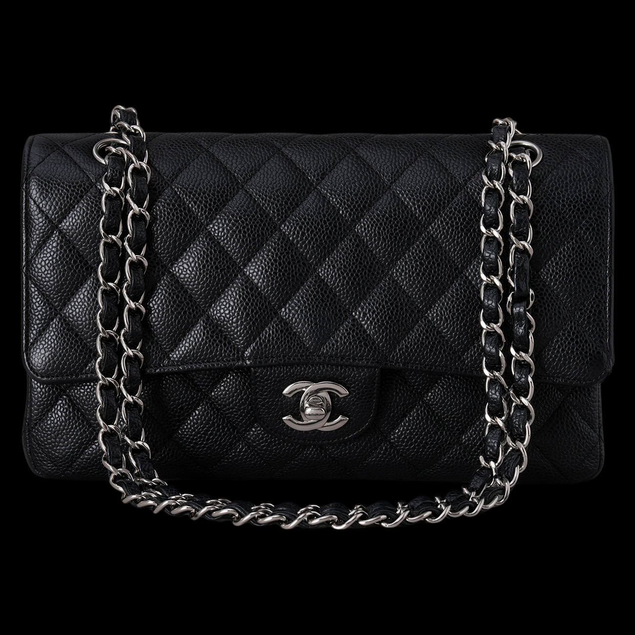 CHANEL(USED)샤넬 캐비어 클래식 미듐 플랩백