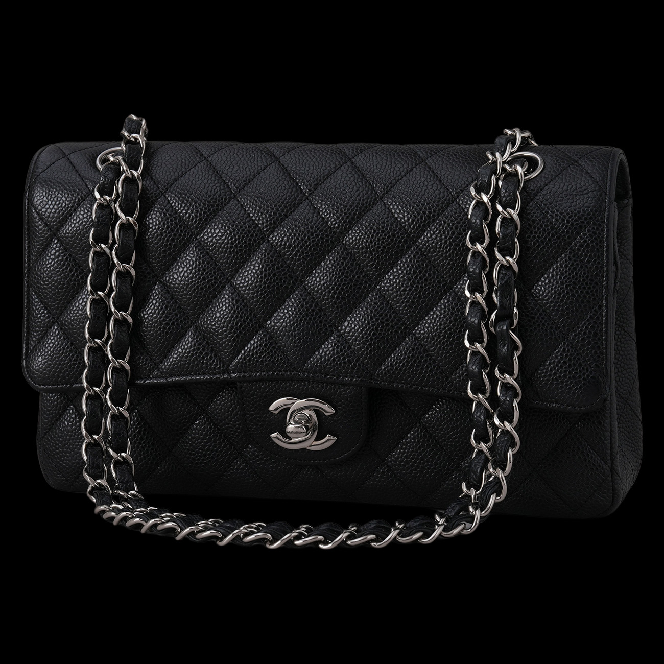 CHANEL(USED)샤넬 캐비어 클래식 미듐 플랩백