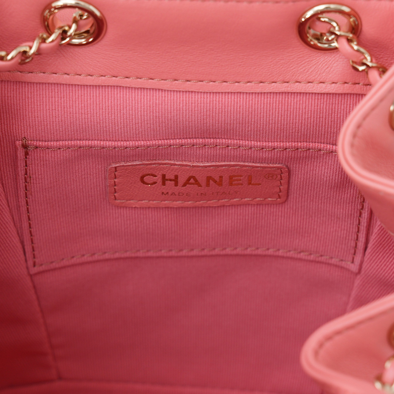 CHANEL(USED)샤넬 AS2908 램스킨 듀마 백팩 핑크 내장칩