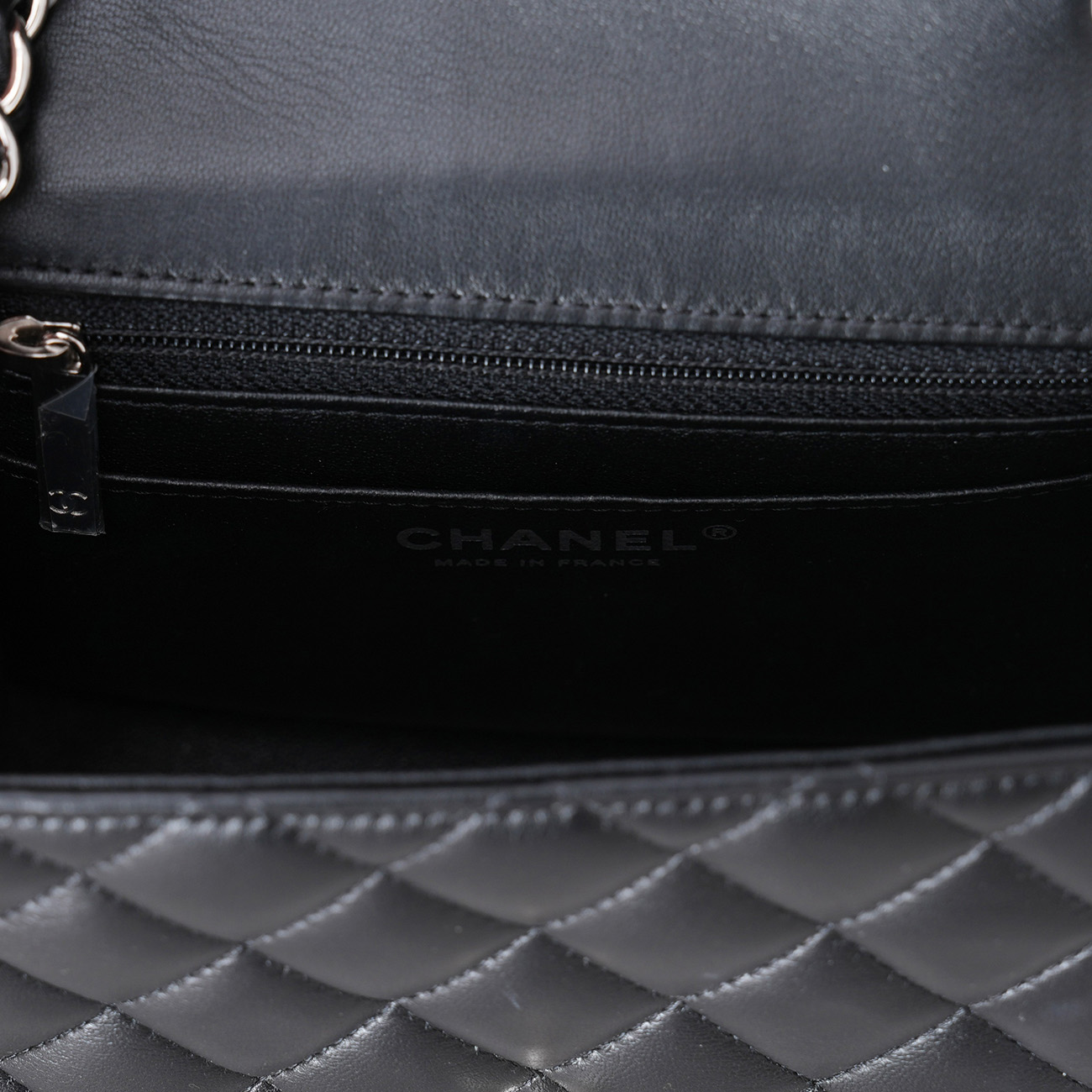 CHANEL(USED)샤넬 램스킨 클래식 쁘띠삭