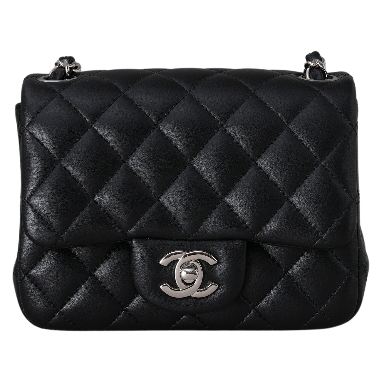 CHANEL(USED)샤넬 램스킨 클래식 쁘띠삭