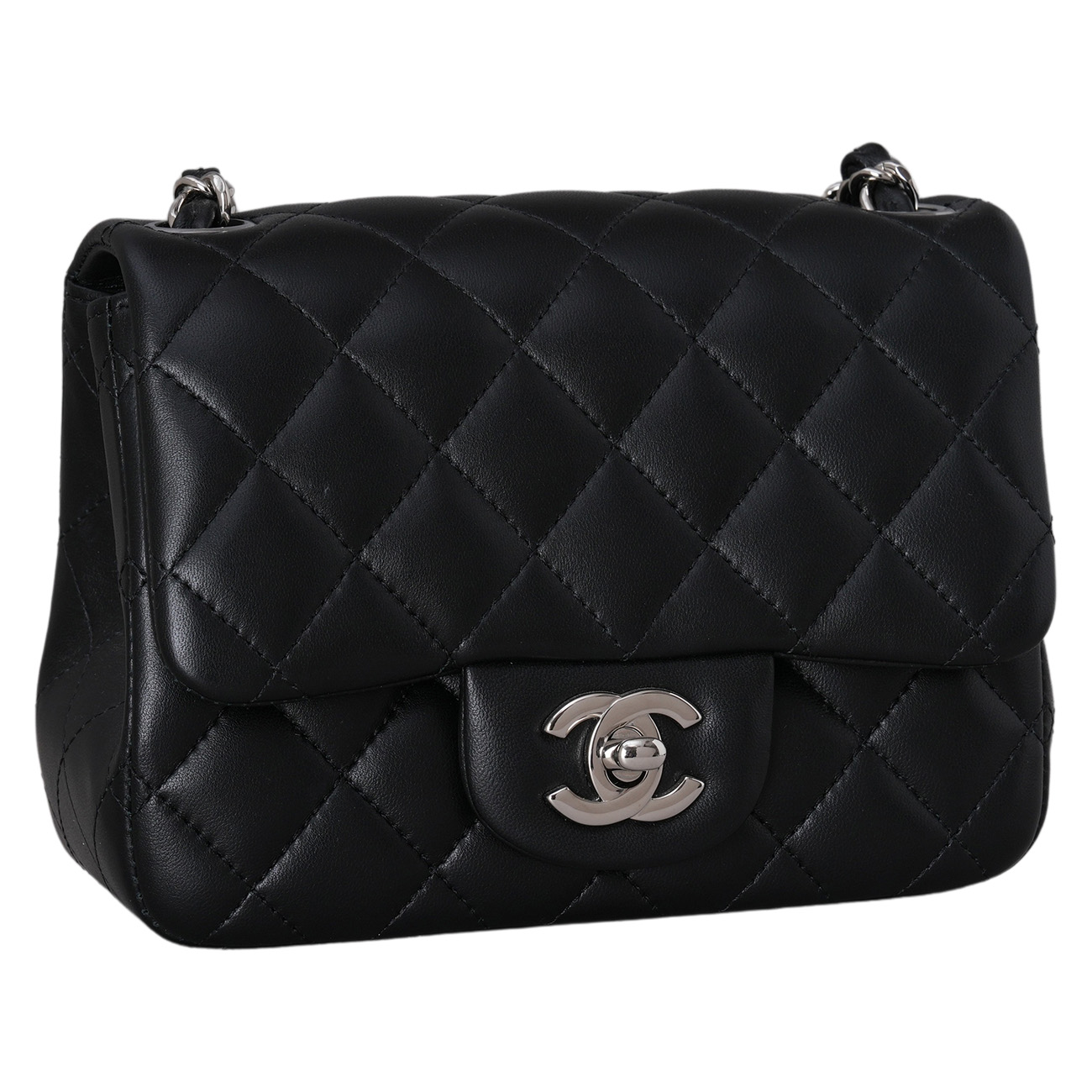 CHANEL(USED)샤넬 램스킨 클래식 쁘띠삭