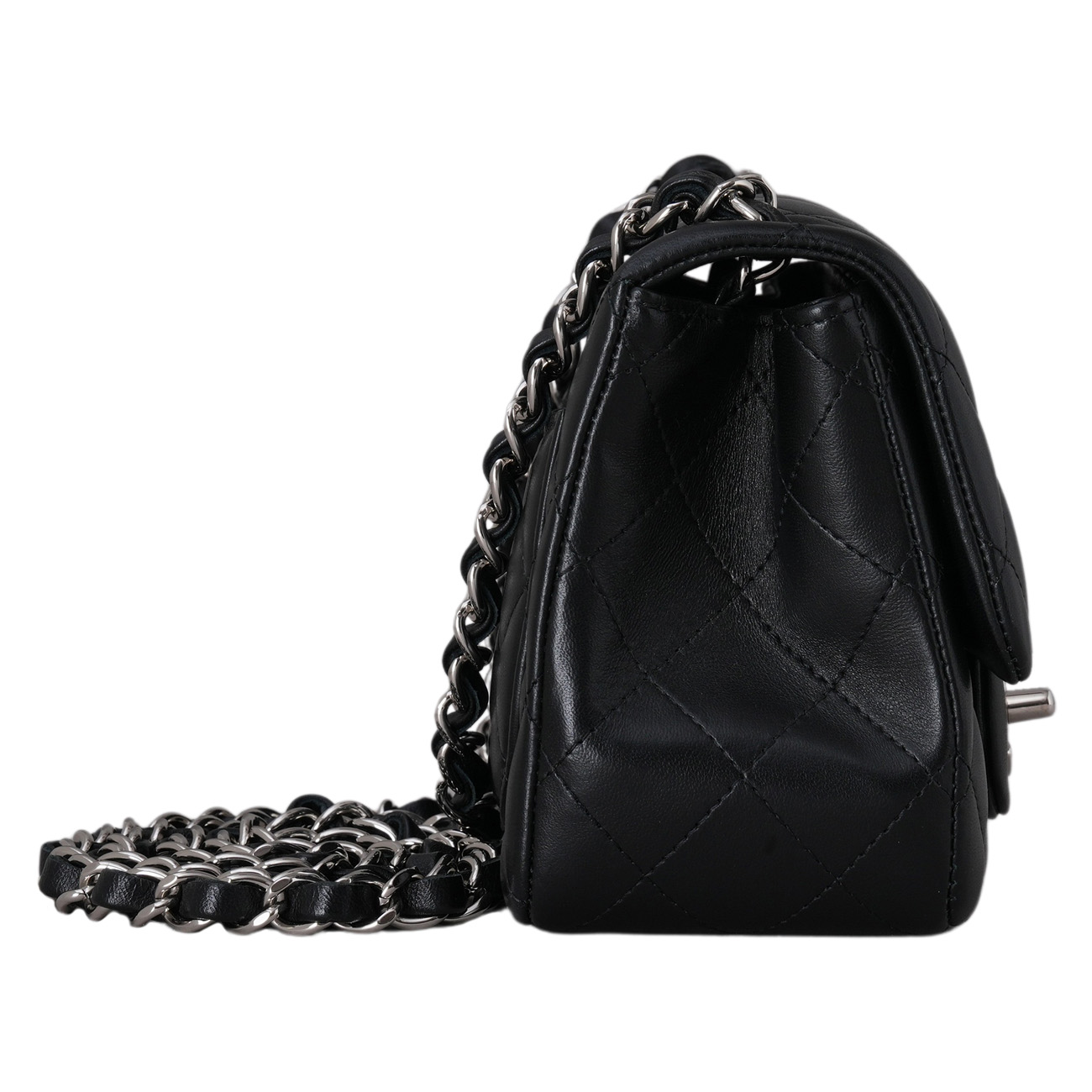 CHANEL(USED)샤넬 램스킨 클래식 쁘띠삭