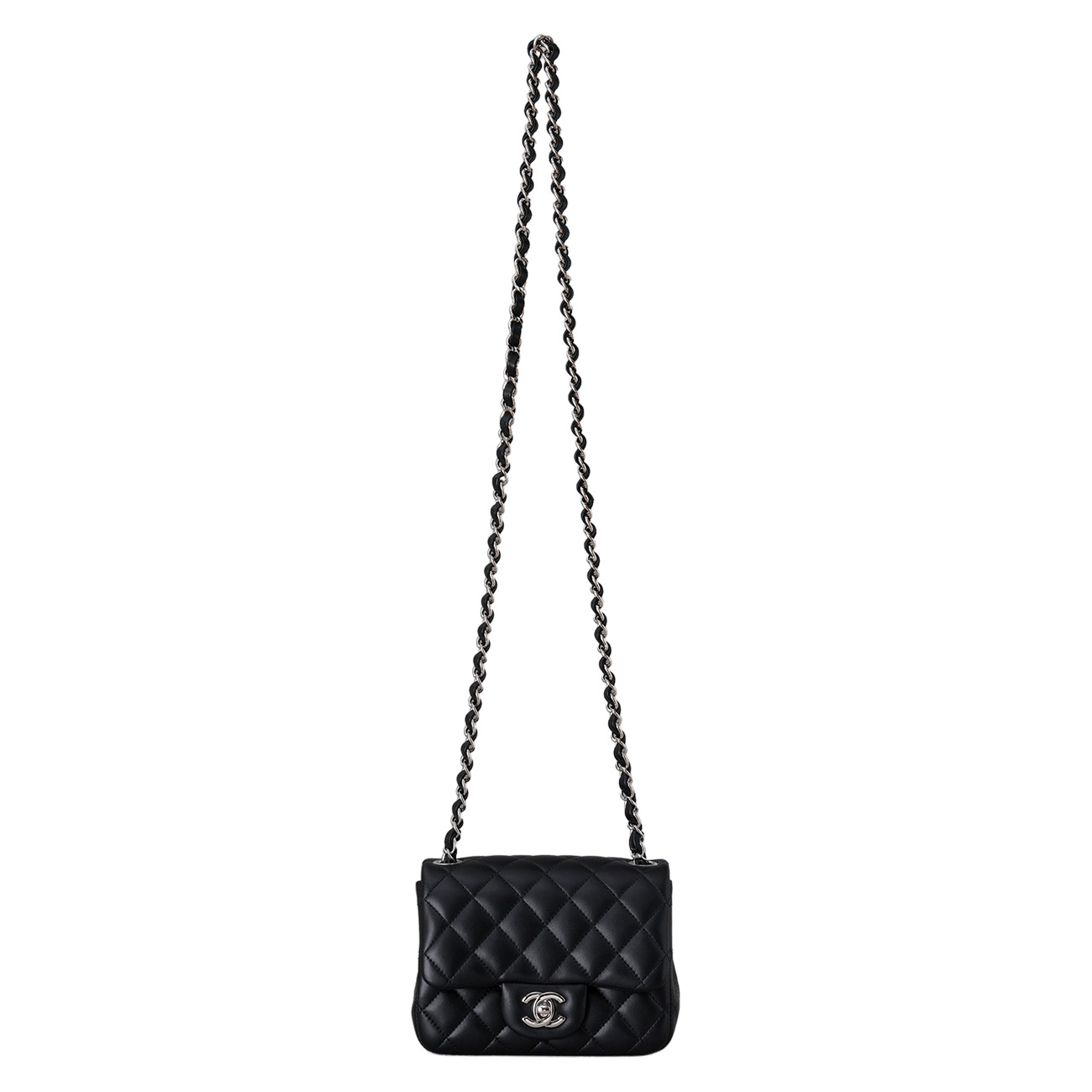 CHANEL(USED)샤넬 램스킨 클래식 쁘띠삭