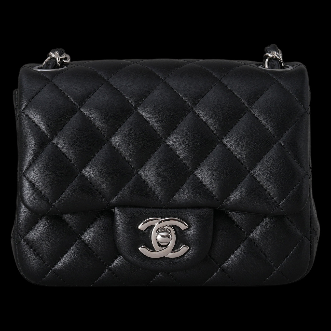 CHANEL(USED)샤넬 램스킨 클래식 쁘띠삭