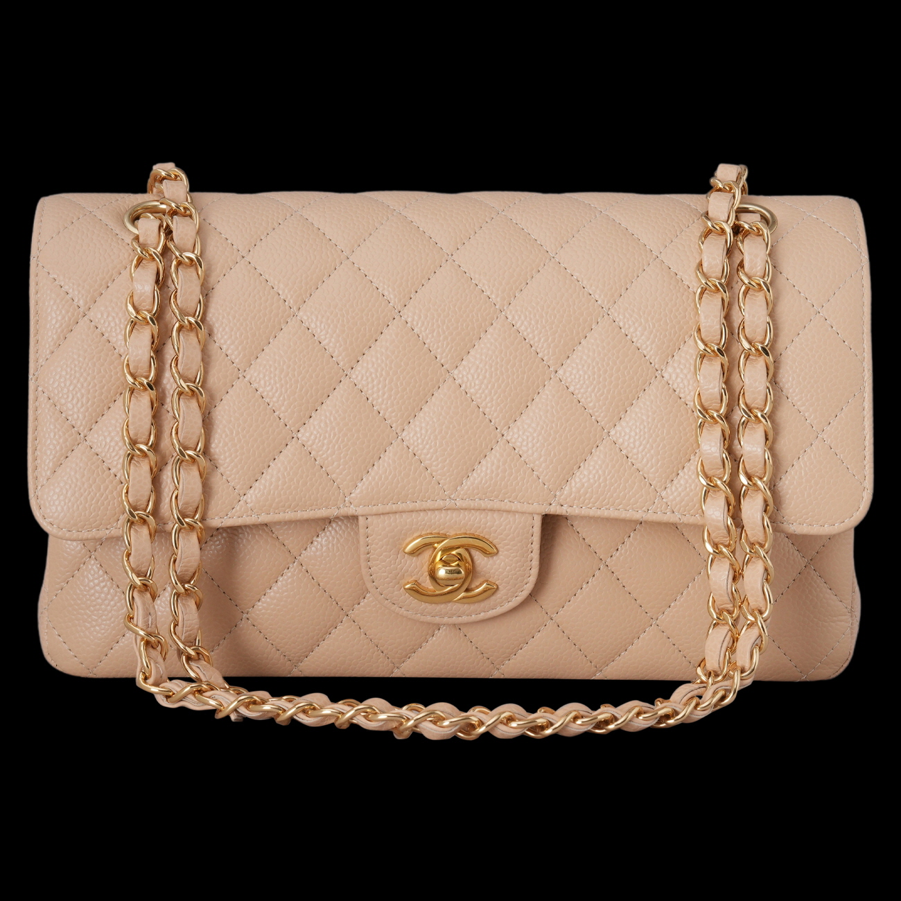 CHANEL(USED)샤넬 캐비어 클래식 미듐 플랩백