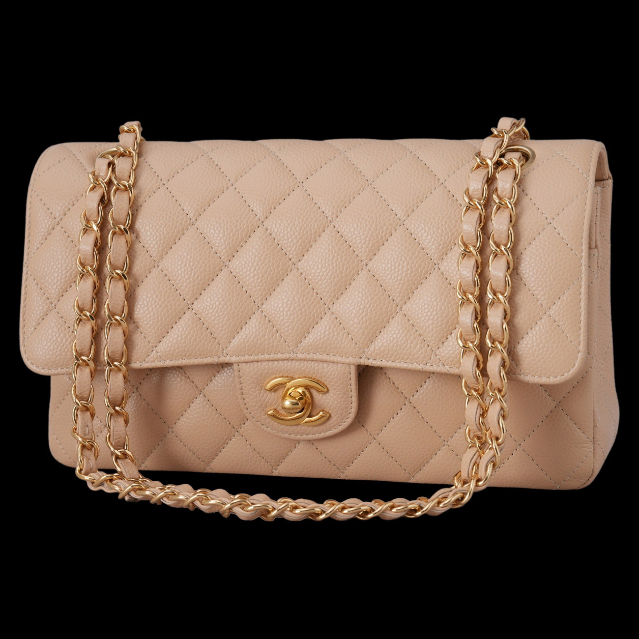 CHANEL(USED)샤넬 캐비어 클래식 미듐 플랩백