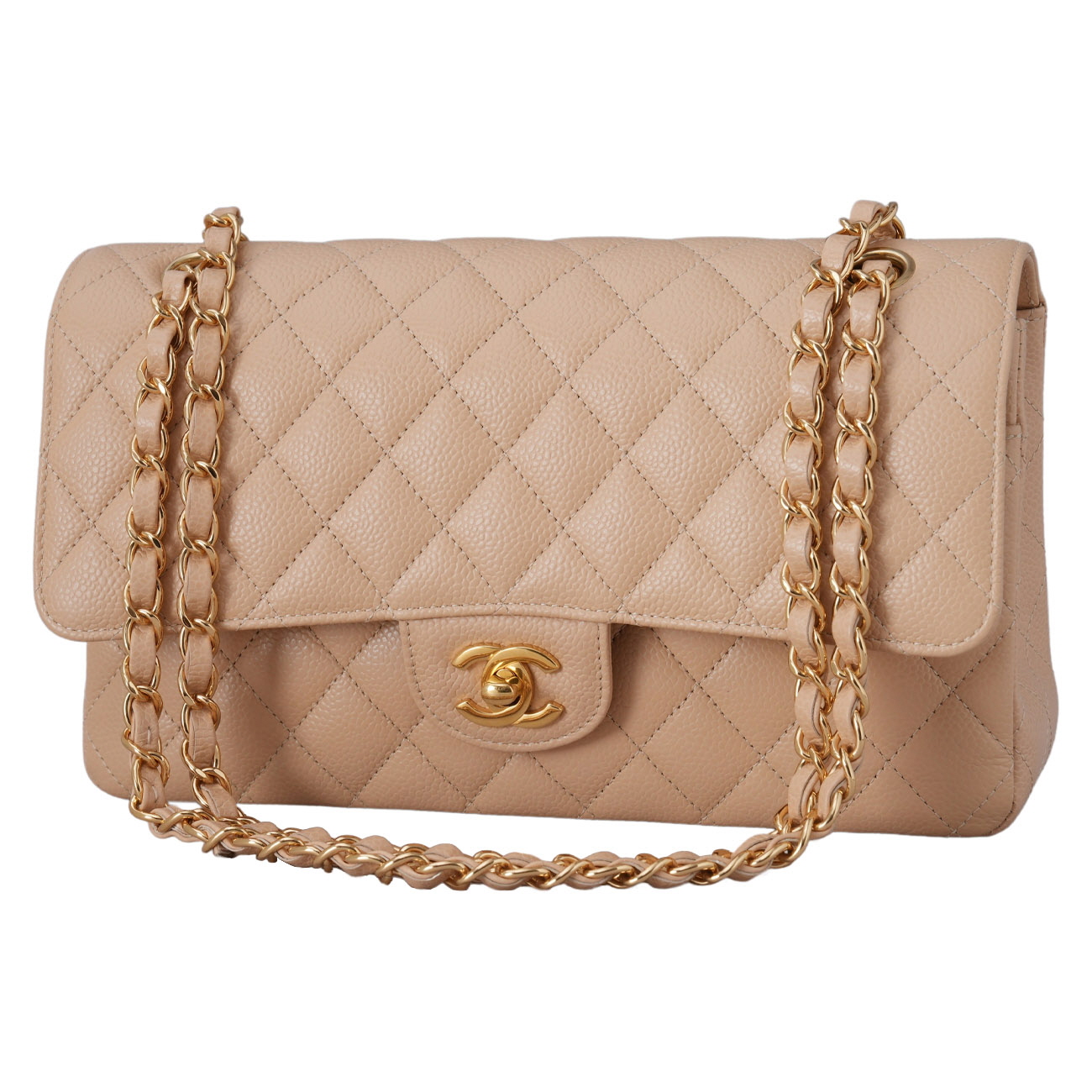 CHANEL(USED)샤넬 캐비어 클래식 미듐 플랩백