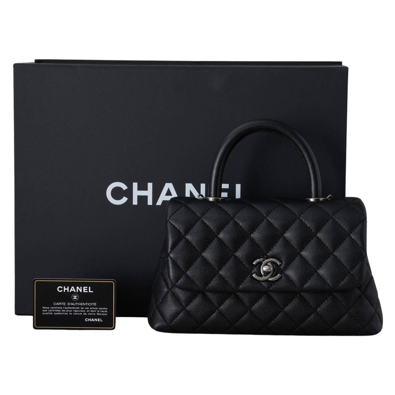CHANEL(USED)샤넬 캐비어 코코핸들 스몰