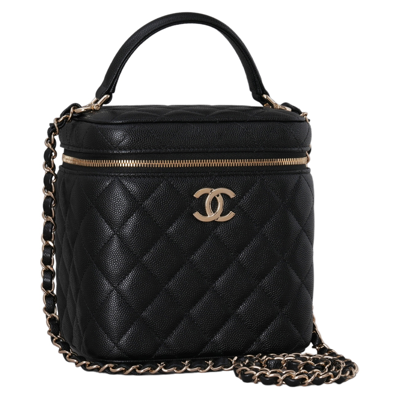 CHANEL(USED)샤넬 캐비어 베니티 탑핸들