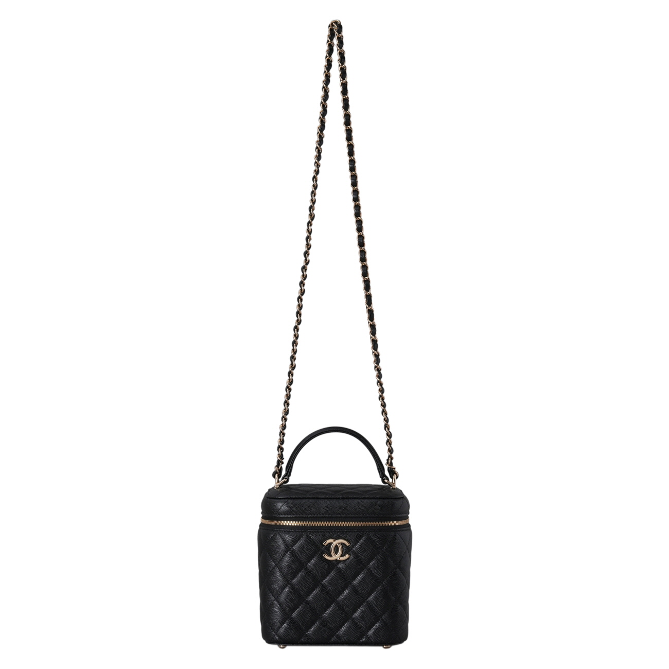 CHANEL(USED)샤넬 캐비어 베니티 탑핸들