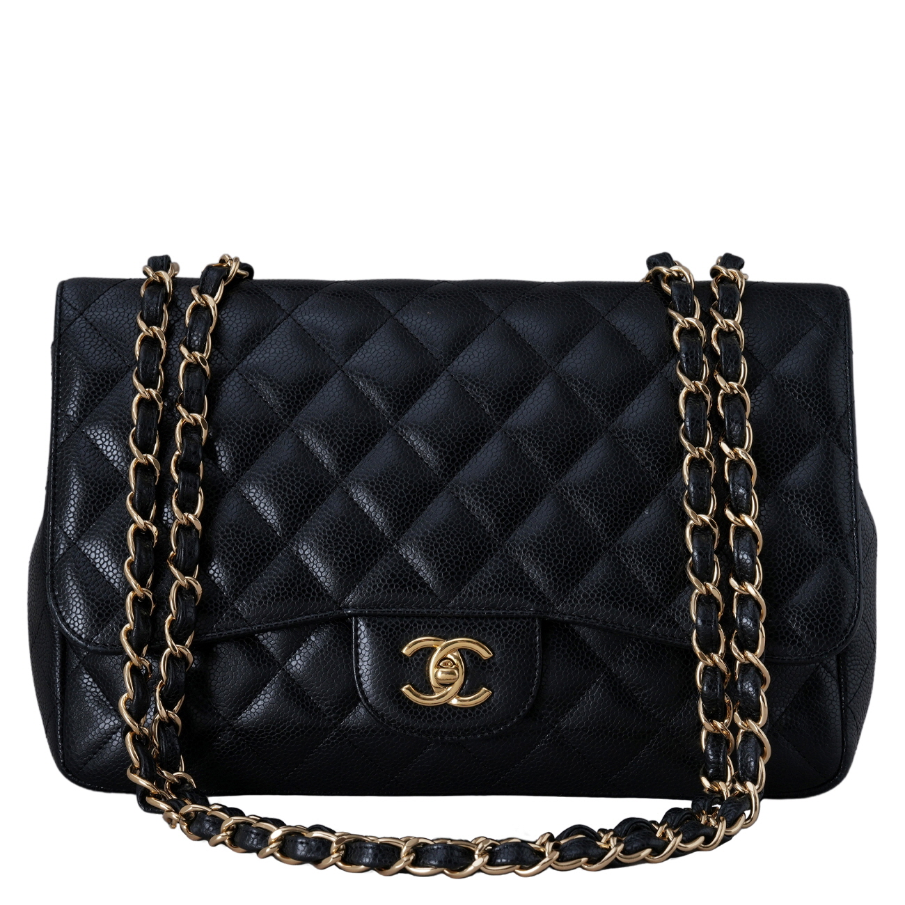 CHANEL(USED)샤넬 캐비어 클래식 원플랩백 맥시