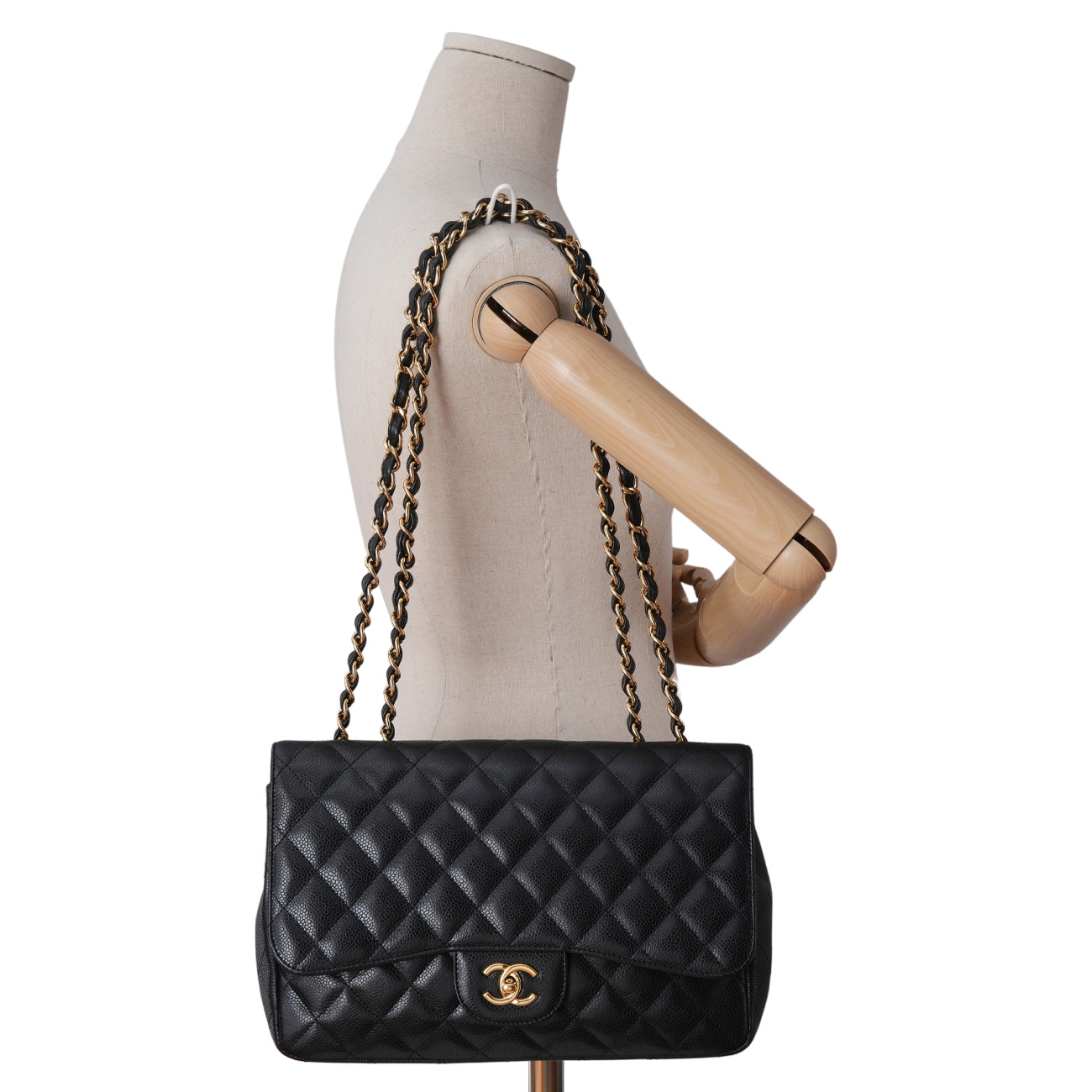 CHANEL(USED)샤넬 캐비어 클래식 원플랩백 맥시