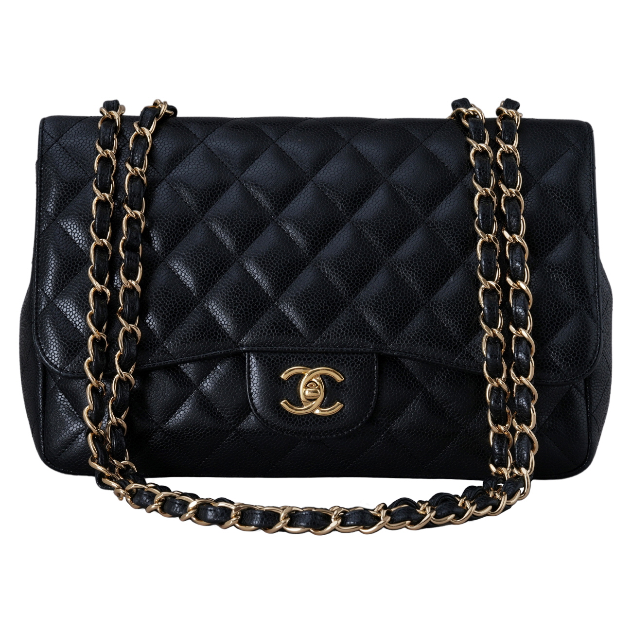 CHANEL(USED)샤넬 캐비어 클래식 원플랩백 맥시