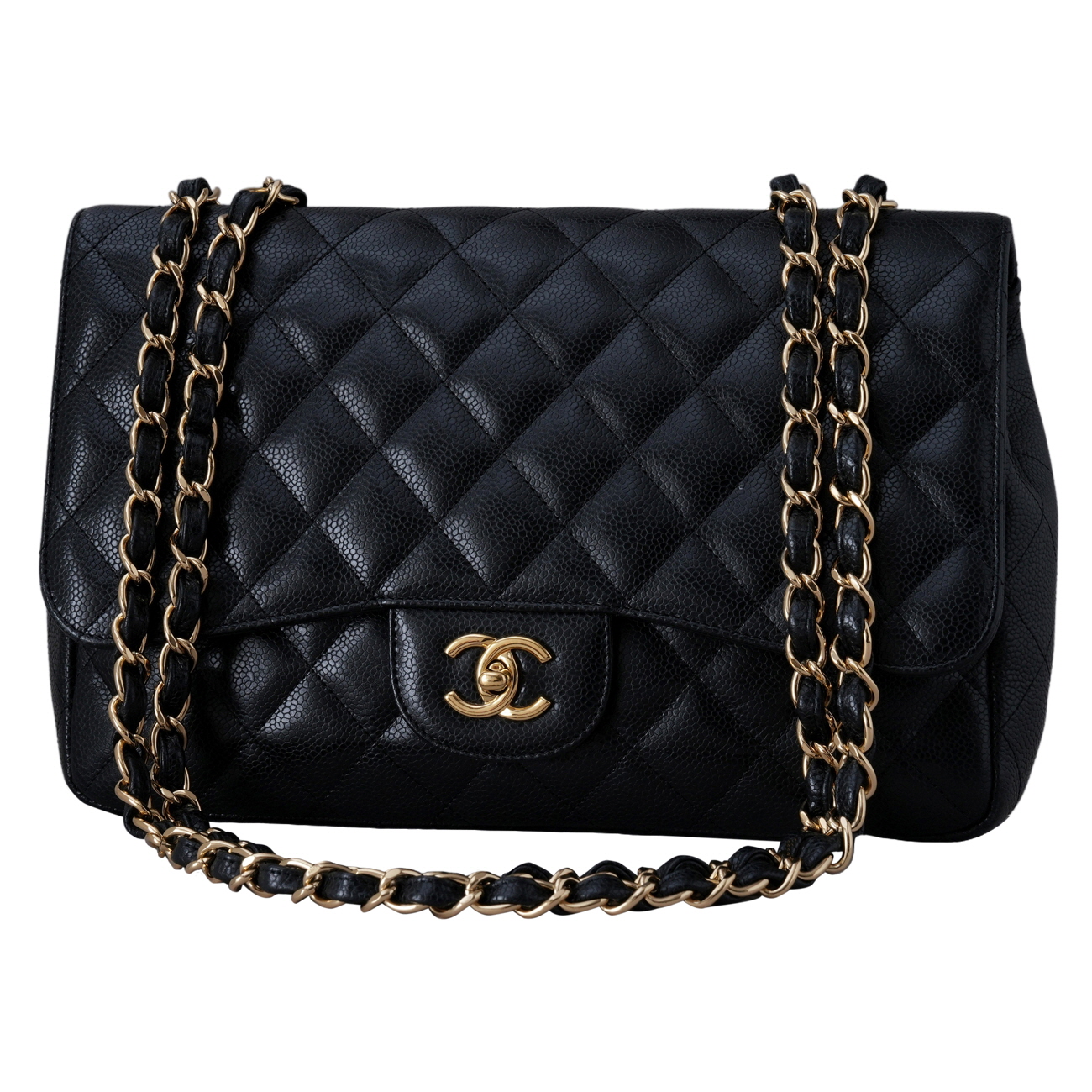 CHANEL(USED)샤넬 캐비어 클래식 원플랩백 맥시