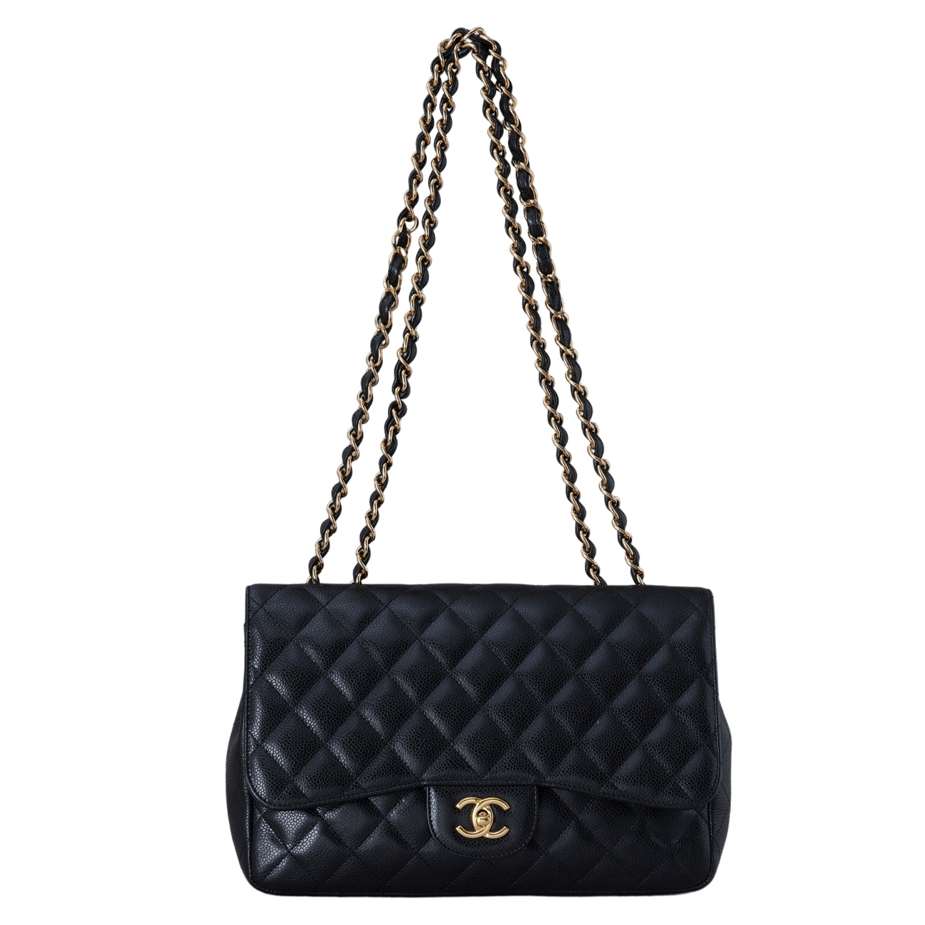 CHANEL(USED)샤넬 캐비어 클래식 원플랩백 맥시
