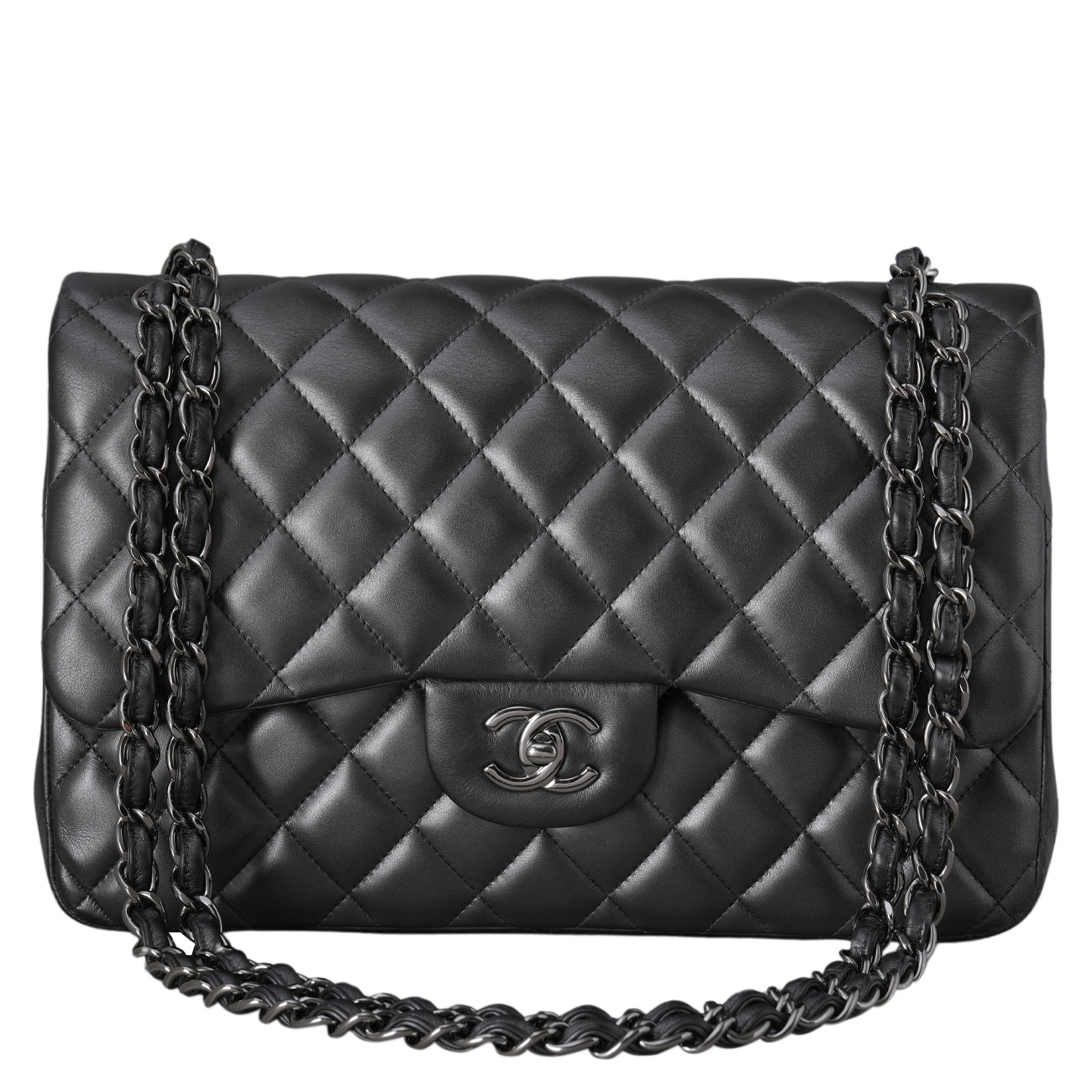 CHANEL(USED)샤넬 램스킨 클래식 라지 플랩백