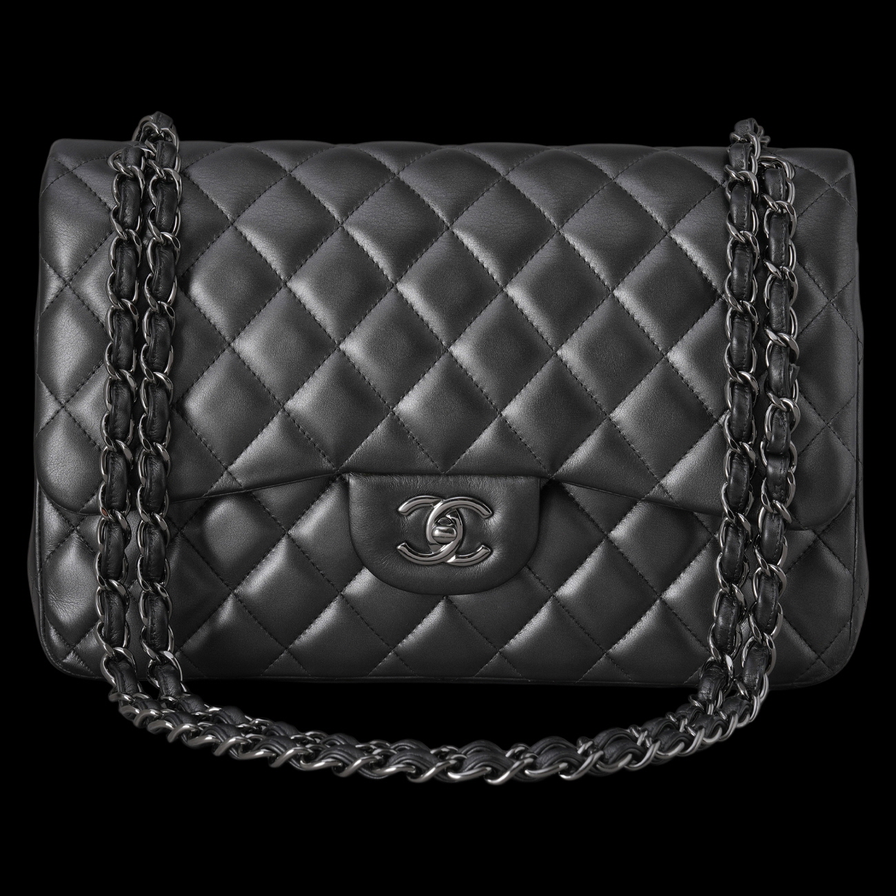 CHANEL(USED)샤넬 램스킨 클래식 라지 플랩백