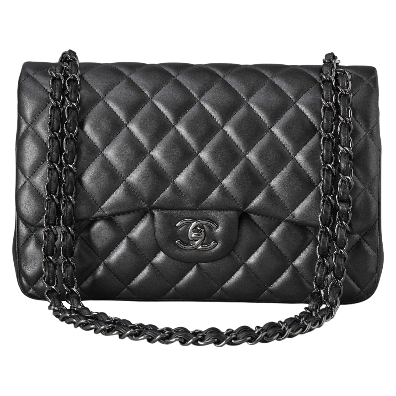 CHANEL(USED)샤넬 램스킨 클래식 라지 플랩백