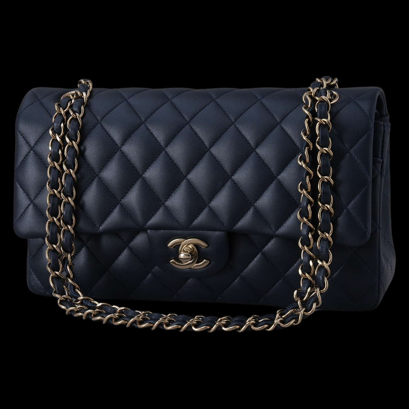 CHANEL(USED)샤넬 램스킨 클래식 미듐 플랩백