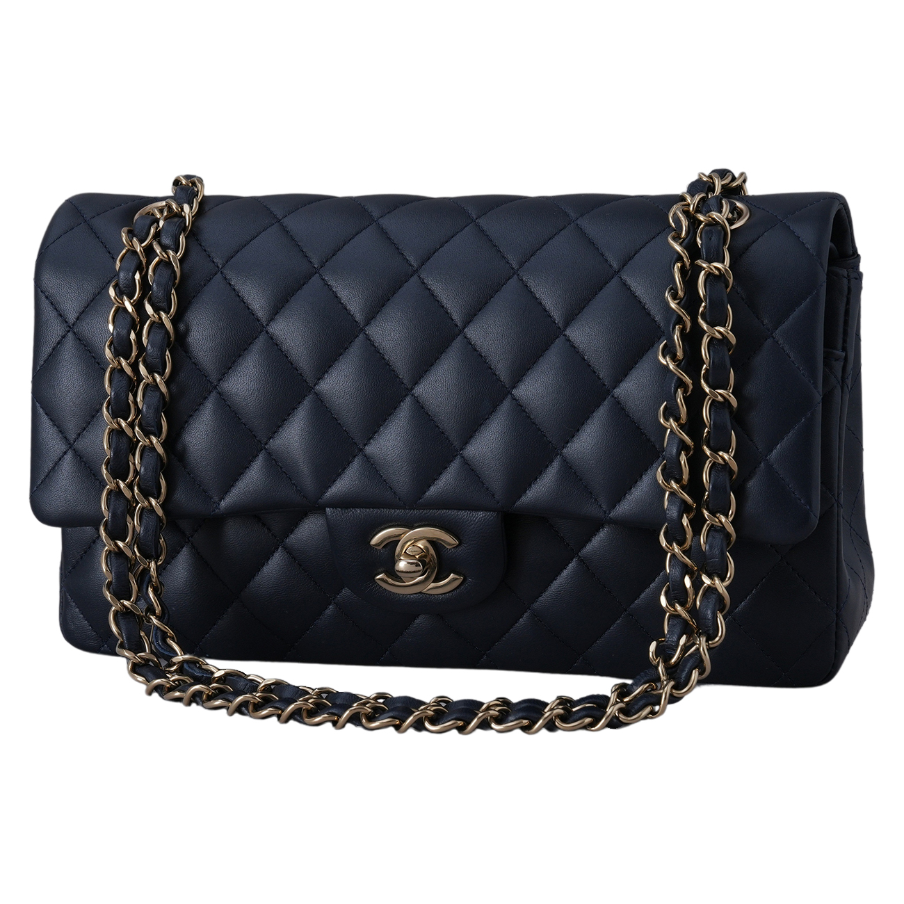 CHANEL(USED)샤넬 램스킨 클래식 미듐 플랩백