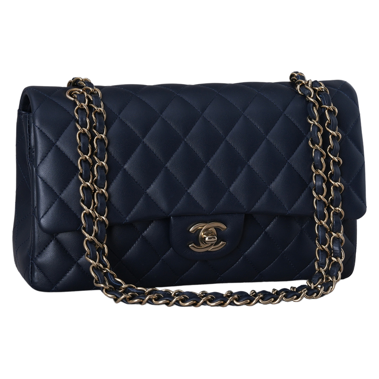 CHANEL(USED)샤넬 램스킨 클래식 미듐 플랩백