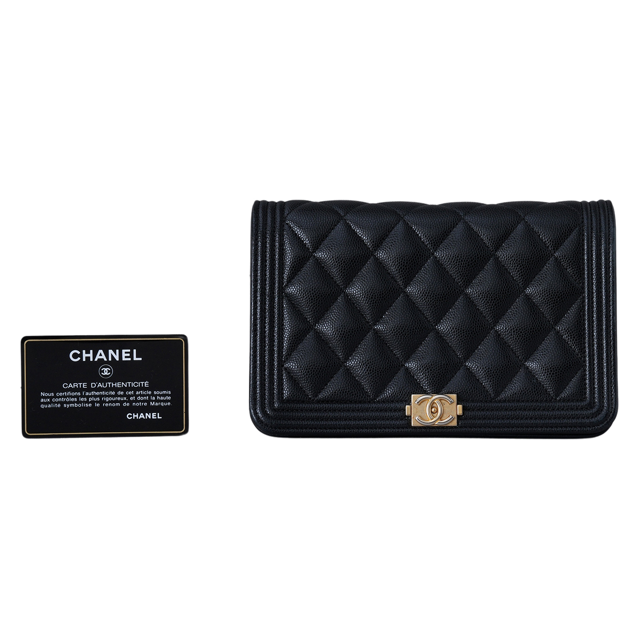 CHANEL(USED)샤넬 캐비어 보이샤넬 WOC
