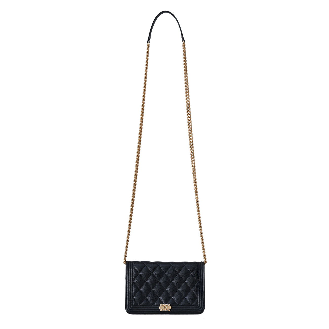 CHANEL(USED)샤넬 캐비어 보이샤넬 WOC