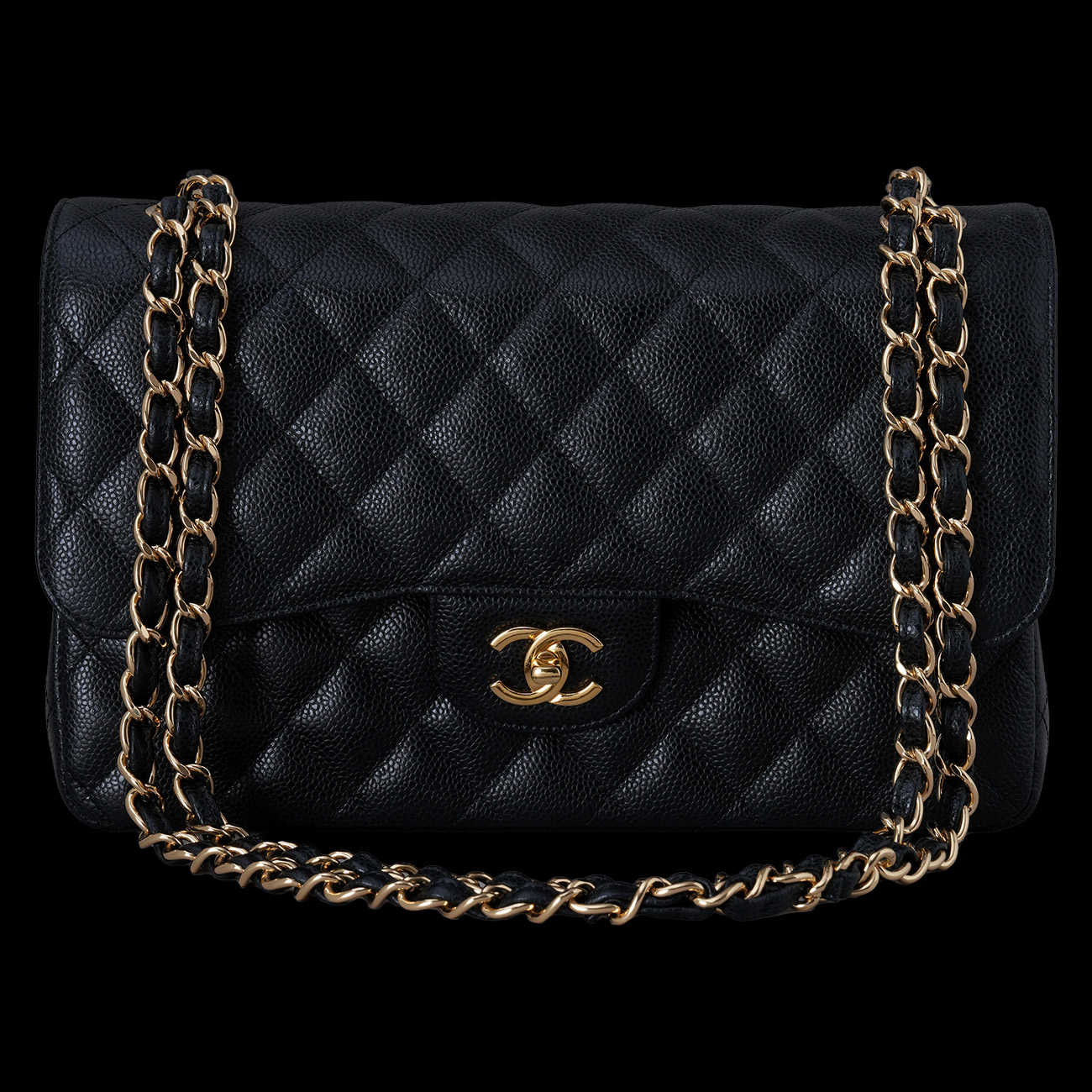 CHANEL(USED)샤넬 캐비어 클래식 라지 플랩백