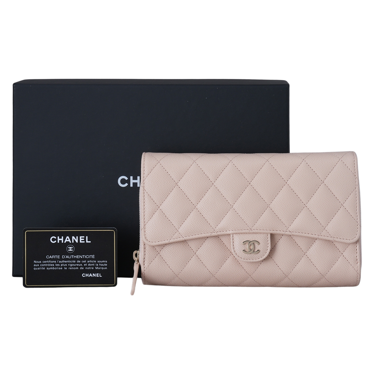 CHANEL(USED)샤넬 AP1744 캐비어 더블 플랩 WOC