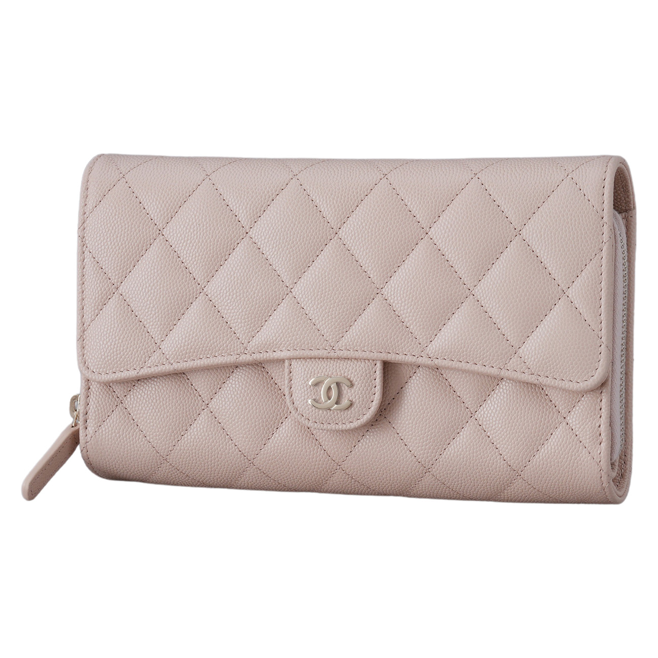 CHANEL(USED)샤넬 AP1744 캐비어 더블 플랩 WOC