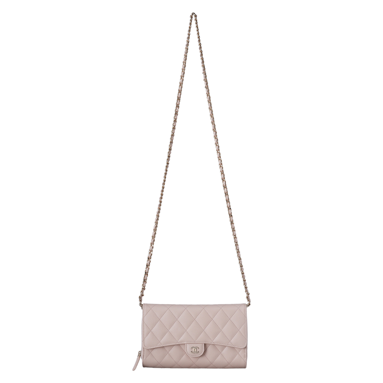 CHANEL(USED)샤넬 AP1744 캐비어 더블 플랩 WOC