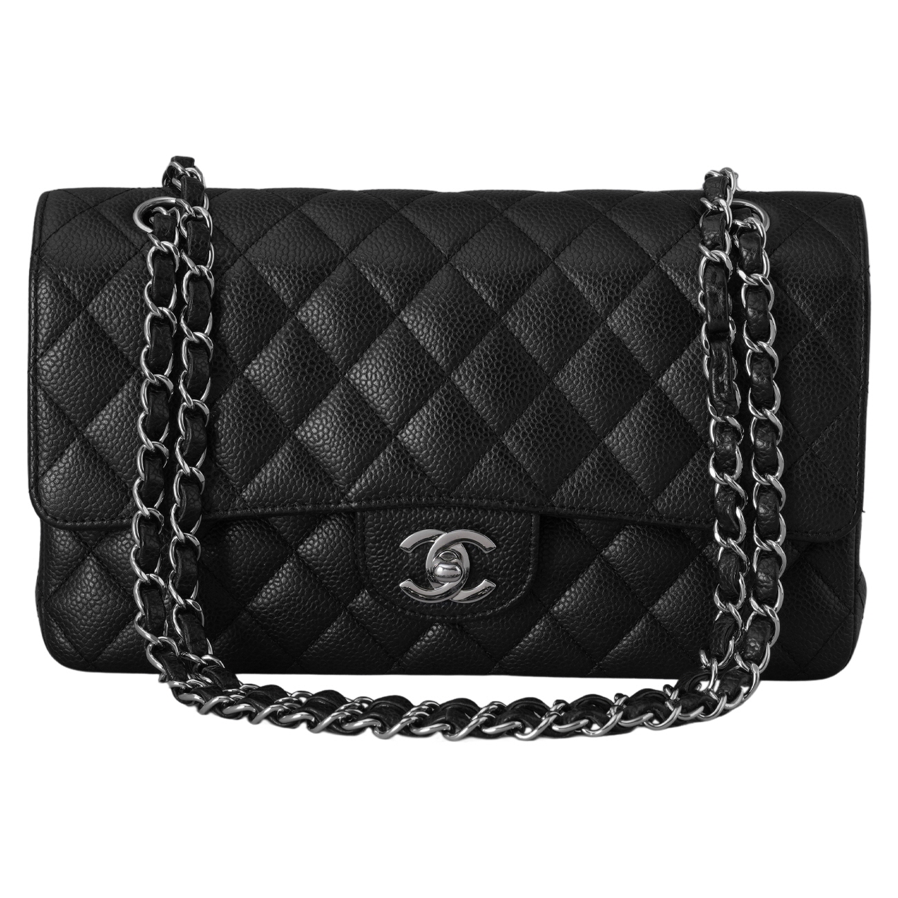 CHANEL(USED)샤넬 캐비어 클래식 미듐 플랩백