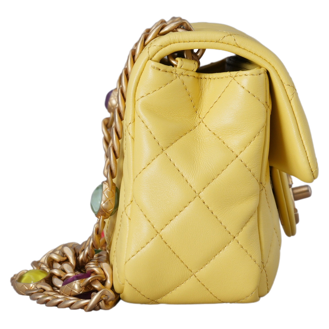 CHANEL(USED)샤넬 시즌 보석 스트랩 뉴미니백