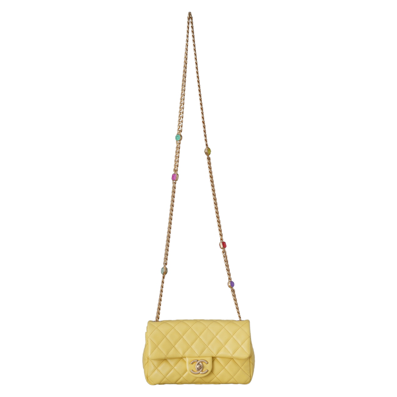 CHANEL(USED)샤넬 시즌 보석 스트랩 뉴미니백